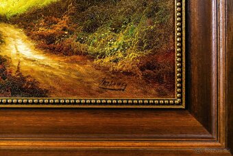 Romantická krajina, sig.Trelony, 1045 × 750 mm - 8