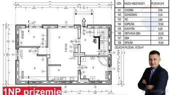 Na predaj 6-izbový dom 170 m2 s dvojgarážou 72 m2 v obci Top - 8