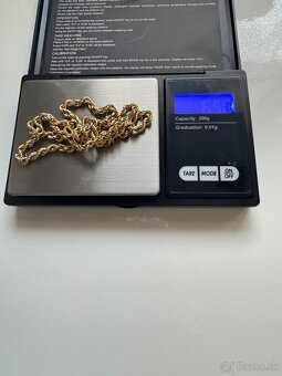 Zlata retiazka valis 14k s puncom - 8