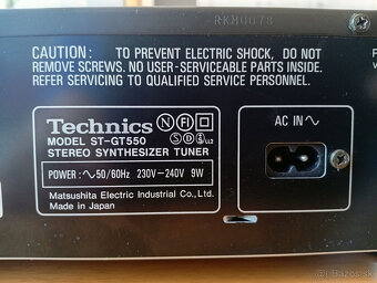 Predám tuner Technics ST-GT550 - 8