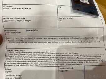 Acer Nitro 5 (model N18C3) - nefunkčný - 8
