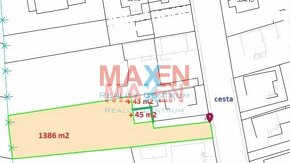 Predaj: MAXEN, Pozemok na stavbu rodinného domu 1474 m2,IS,v - 8