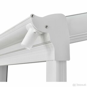 Hliníková pergola Borneo 4 x 3 a 6 x 3 - biela transparentná - 8