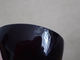 Rubínové sklo karafa - 8