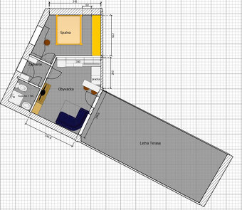 2-izbový byt s veľkou terasou a parkovaním - 8