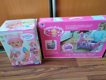 Babika BABY born Emma + postielka s kolotocom - 8