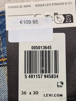 Pánské džíny Levi's 501 W36/L30=46/105cm p275 - 8