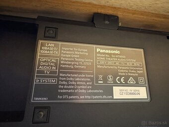 Panasonic SC-HTB900 bezdrôtový soundbar Dolby Atmos, 505W - 8