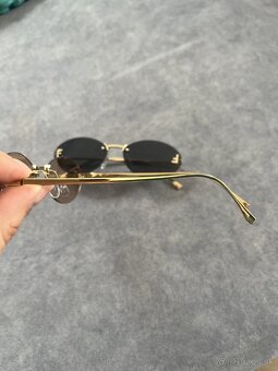 Slnecne damske okuliare Fendi, cierna a sampanske farba - 8