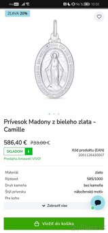 Zázračný medailón z bieleho zlata - 8