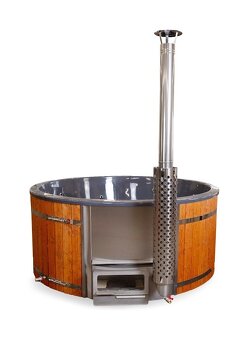 Hydromasážna vírivka, kaďa so zabudovanou pieckou - 8