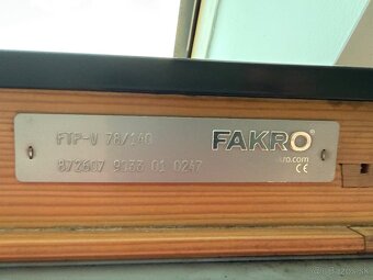 Predam stresne okna FAKRO 7ks - 8