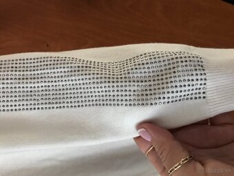 LIU JO originál crystal white damske saty S/M - 8