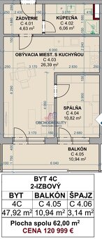 GREEN SIDE IX. - 2 - izbové byty s balkónmi - 8