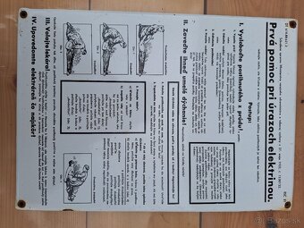 Smaltovaná tabula prvá pomoc - 8