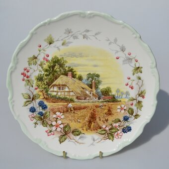 predané Nádherná sada - 4 porcelánové taniere - 8
