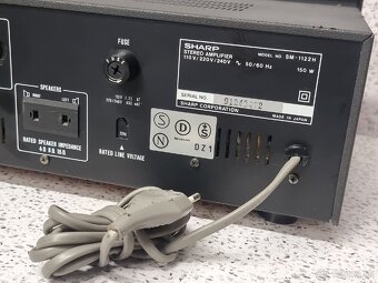 Sharp SM-1122H / STEREO AMPLIFIER / MADE IN JAPAN - 8