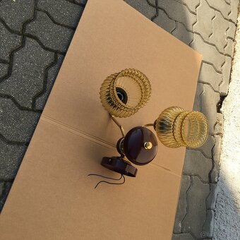 Set 2ks Retro Luster a Nastenna Lampa DRUKOV Vintage - 8