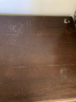 Starožitný drevený písací stôl - 8