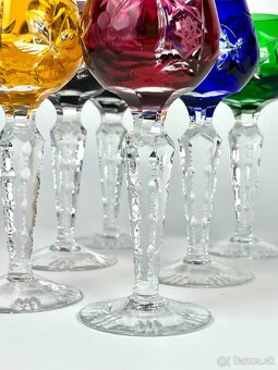 Krištáľové poháriky Lausitzer vintage - 8