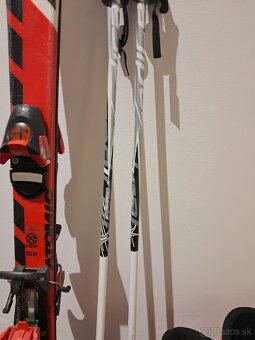 Lyže, lyžiarky + palice - 8
