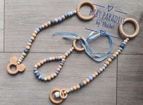 Drevená hrazda / hrazdička pre bábätko - 8