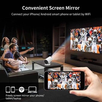 Digitálny projektor 4K Android 11 Wi-Fi bluetooth 200 ANSI s - 8