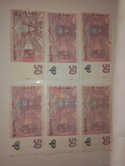 BANKOVKY 50 KČ 1993-1997, RŮZNÉ SÉRIE - 8