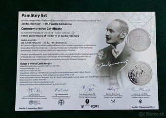 Pamätný list 10 Euro - 8