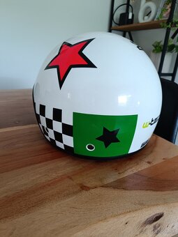Helma na skúter W-Tec, biela, veľkosť XL (61cm) - 8
