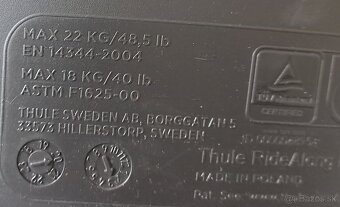 Thule Skvelá Kvalitná Cyklosedačka do 22kg Top stav ako Nová - 8