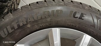 Orginal sada VW disky 6.5Jx17 ET38 zimne pneu Good Year - 8