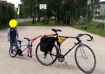 Tyč na ťahanie detskych bicyklov DOMADO - 8