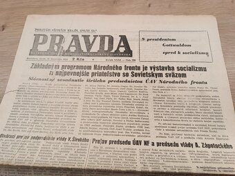 5 x noviny Pravda 1951, Stalin Gottwald - 8