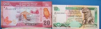 mince československo - UNC bankovky Srí Lanka 2 ks - 8
