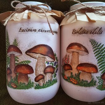 Poháre na hríby s motívom hriby - 8
