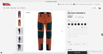 Outdoorové nohavice Fjallraven Keb Agile Trousers M - 8