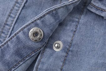 Dievčenská rifľová bunda s volánikmi – nová - 8