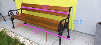 Parková lavička Schonbrunn - 8