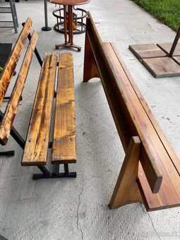 Drevené masívne stoly hrúbka 6cm, pre 4,6,8,10 ľudí - 8