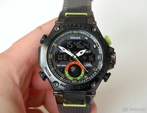 SMAEL 8069 Grey Dual-Time pánske vodotesné športové hodinky - 8