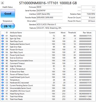 3,5" HDD Seagate Enterprise / IronWolf / Exos 10TB - 8
