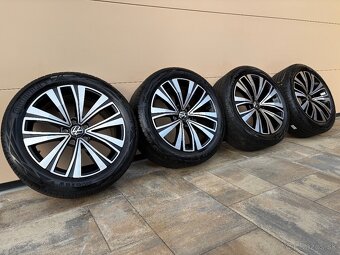 ALU DISKY VW MUSCAT SCHWARZ 5x112 R18 +LETNE PNEU 245/45 R18 - 8