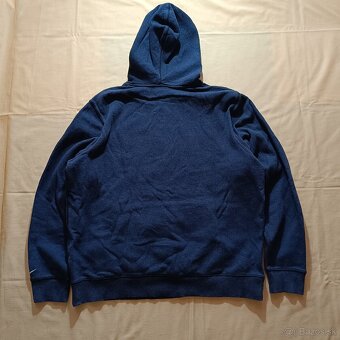 Nike modrá mikina s veľkým logom spellout y2k vintage XL - 8