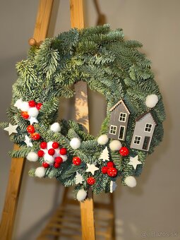 Vianočný veniec na dvere - 8