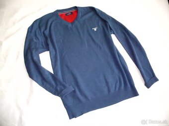 Gant pánsky sveter modrý 2XL - 8