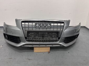 Audi A4 B8 předek kapota nárazník světla chladiče blatník - 8
