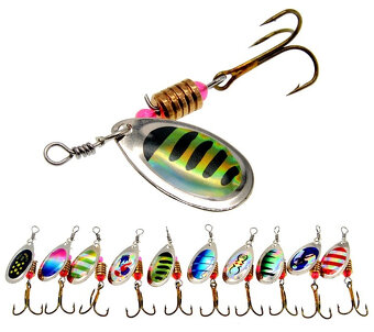 Rybárske potreby - sada mix blinkrov - 8