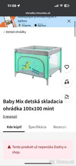 Ohradka tyrkysova - baby mix - 8
