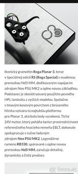 Gramofón Rega Planar 3 RS Edition - 8